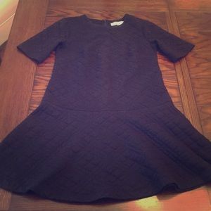 Peplum quilted dress